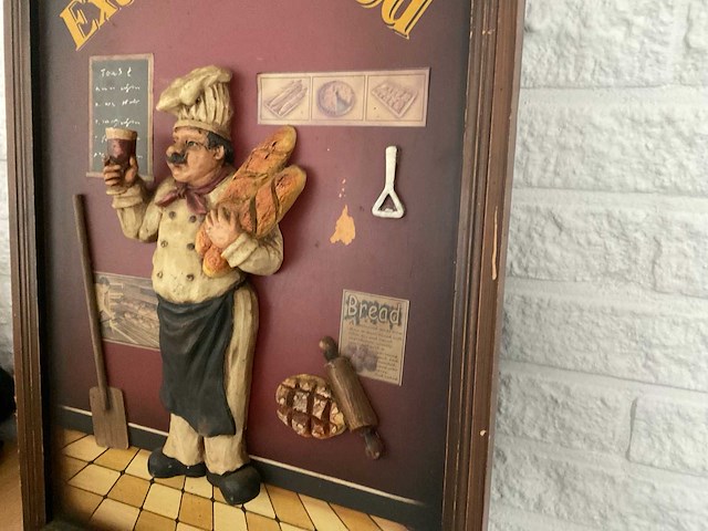 Wandbord bakker - afbeelding 2 van  3