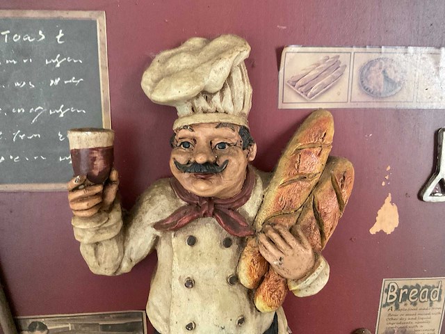 Wandbord bakker - afbeelding 3 van  3