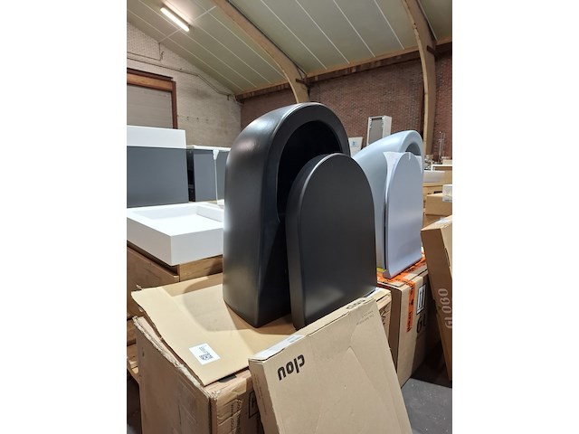 Wandcloset clou hammock, mat zwart - afbeelding 1 van  4