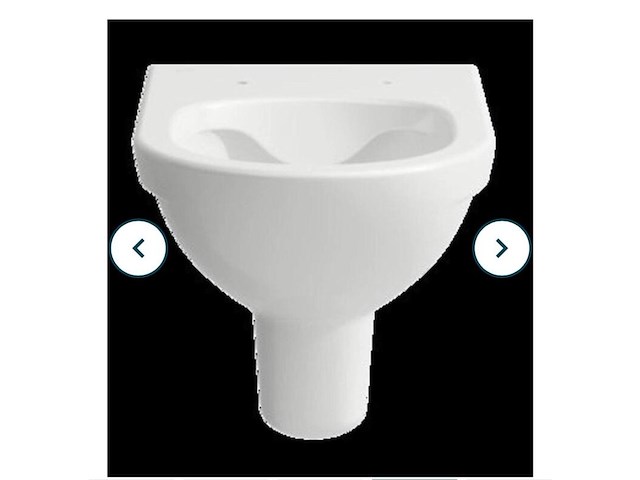 Wandcloset, diepspoel rimless laufen, pro, wit - afbeelding 1 van  3