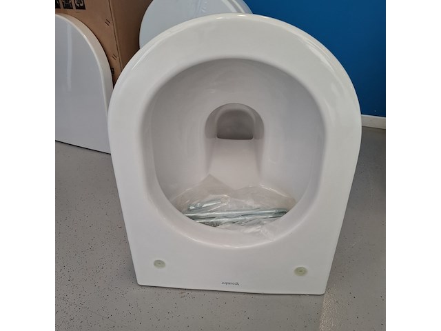 Wandcloset duravit, darling new, glans wit - afbeelding 3 van  4