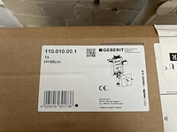 Wandcloset element 82 cm met omega inbouwreservoir 12 cm geberit, kombifix h98 - afbeelding 2 van  2