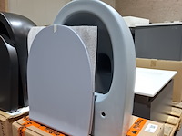 Wandcloset globo, blauw grijs - afbeelding 1 van  4