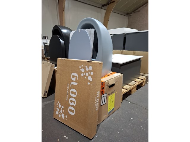 Wandcloset globo, blauw grijs - afbeelding 4 van  4