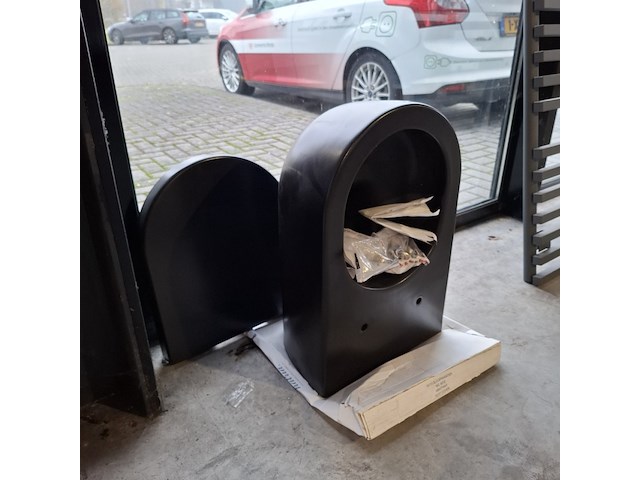 Wandcloset hatria, fusion, mat zwart - afbeelding 1 van  4