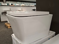 Wandcloset hr badmeubelen, squaro, glans wit - afbeelding 1 van  4
