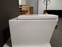 Wandcloset hr badmeubelen, squaro, glans wit - afbeelding 3 van  5