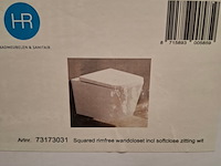Wandcloset hr badmeubelen, squaro, glans wit - afbeelding 5 van  5