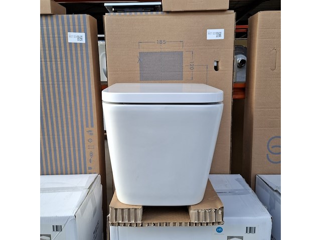 Wandcloset, hr badmeubelen, squarred, glans wit - afbeelding 2 van  5