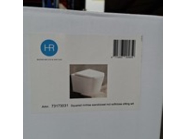 Wandcloset, hr badmeubelen, squarred, glans wit - afbeelding 5 van  5