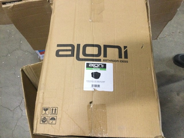 Wandcloset met bidet met hendel, excl. zitting aloni, al66700, mat zwart - afbeelding 5 van  6