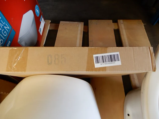 Wandcloset met zitting, clou, wit - afbeelding 4 van  4