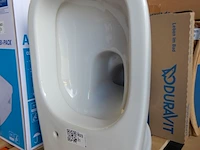 Wandcloset met zitting, duravit, d-code, wit