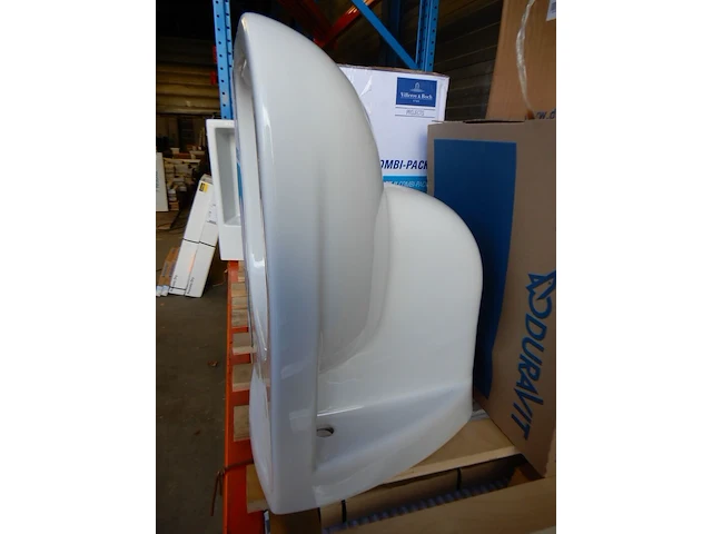 Wandcloset met zitting, duravit, d-code, wit - afbeelding 2 van  5