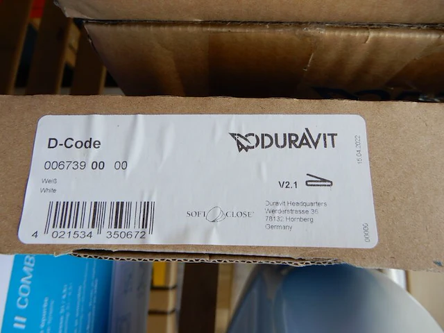 Wandcloset met zitting, duravit, d-code, wit - afbeelding 5 van  5