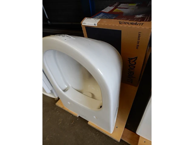 Wandcloset met zitting, duravit, d-neo, wit - afbeelding 1 van  6