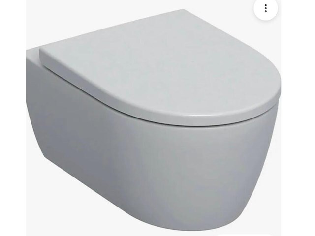 Wandcloset, rimfree + toiletzitting geberit, 1con, wit - afbeelding 1 van  4