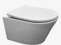 Wandcloset, rimless + toiletzitting wb, vesta 32.6012, mat-wit - afbeelding 1 van  4