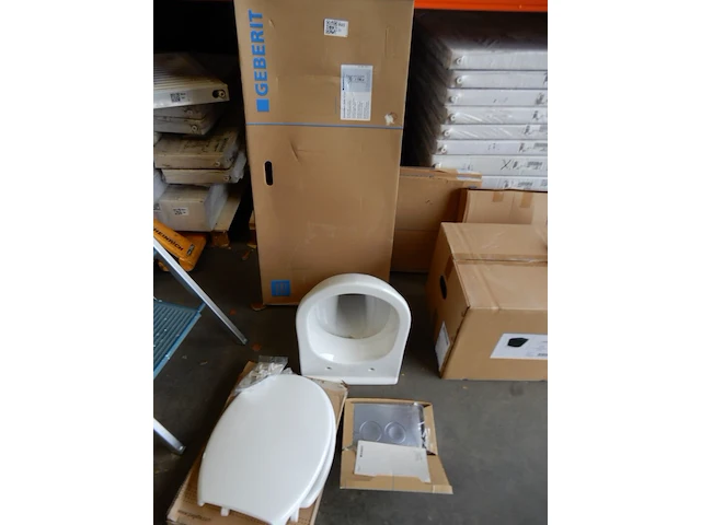 Wandcloset set, geberit, wit - afbeelding 1 van  6