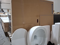 Wandcloset-set glans wit - afbeelding 1 van  5