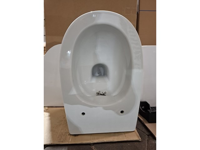 Wandcloset-set glans wit - afbeelding 3 van  5