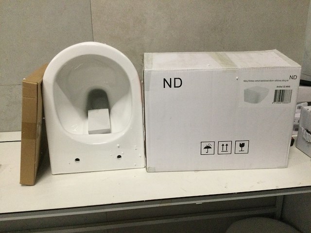 Wandcloset verkort 48 cm + soft close bril wb, 32.4640, wit - afbeelding 2 van  4