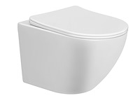 Wandcloset verkort 48 cm + soft close bril wb, 32.4640, wit - afbeelding 1 van  4