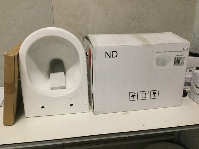 Wandcloset verkort 48 cm + soft close bril wb, 32.4640, wit - afbeelding 2 van  4