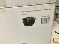 Wandcloset verkort 48 cm + soft close bril wb, 32.4642, mat zwart - afbeelding 4 van  4