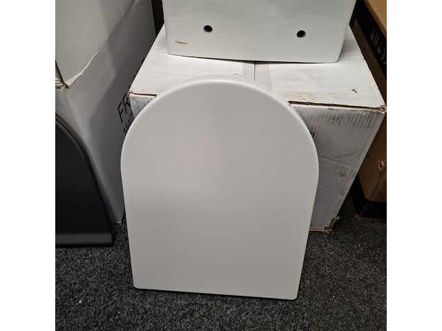 Wandcloset + wc-douche, korver, vesta, wit - afbeelding 4 van  4