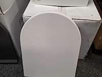 Wandcloset + wc-douche, korver, vesta, wit - afbeelding 4 van  4