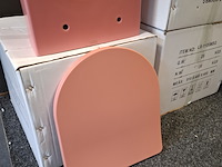 Wandcloset + wc-douche, tornado, roze - afbeelding 4 van  5