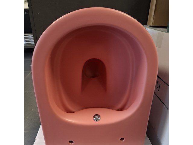 Wandcloset + wc-douche, tornado, roze - afbeelding 5 van  5
