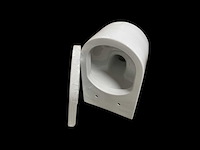 Wandcloset wit met zitting - afbeelding 1 van  3