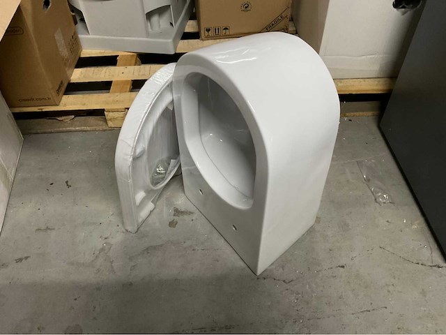 Wandcloset wit met zitting - afbeelding 3 van  3