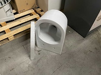 Wandcloset wit met zitting - afbeelding 2 van  2