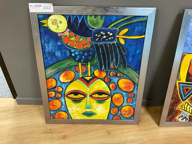 Wanddecoratie (2x) - afbeelding 2 van  5