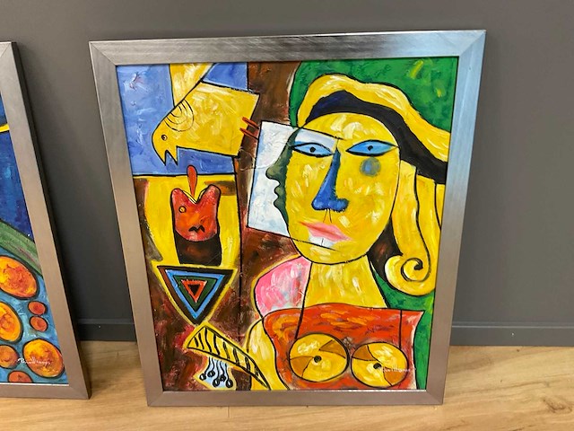 Wanddecoratie (2x) - afbeelding 4 van  5