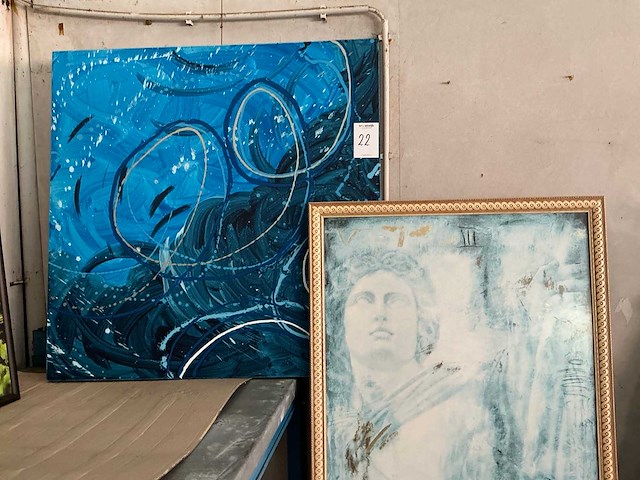 Wanddecoratie (2x) - afbeelding 1 van  3