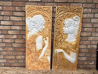 Wanddecoratie (2x) - afbeelding 1 van  2