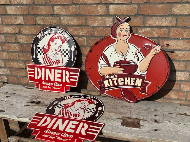 Wanddecoratie (3x) - afbeelding 1 van  3