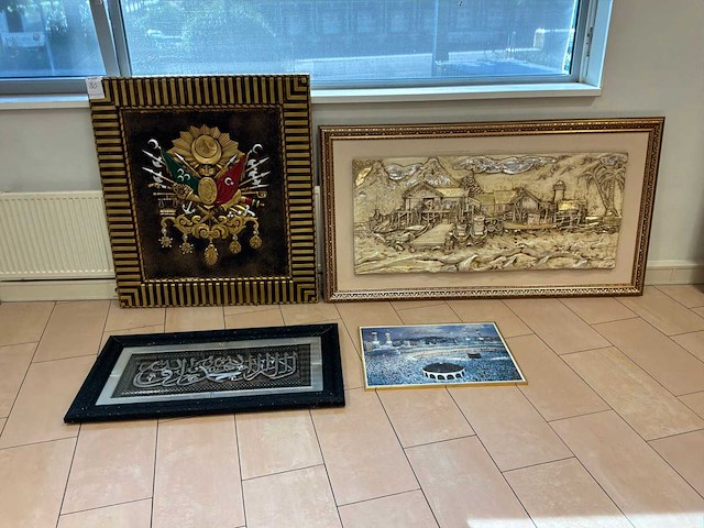 Wanddecoratie (4x) - afbeelding 1 van  5