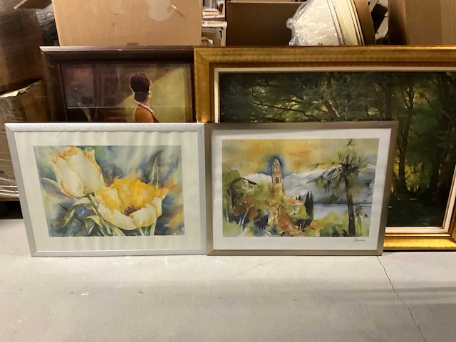 Wanddecoratie aquarel - afbeelding 1 van  5