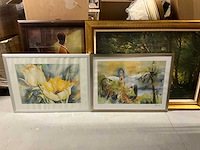 Wanddecoratie aquarel - afbeelding 1 van  5