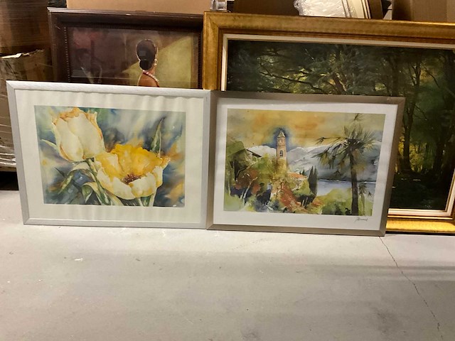 Wanddecoratie aquarel - afbeelding 2 van  5