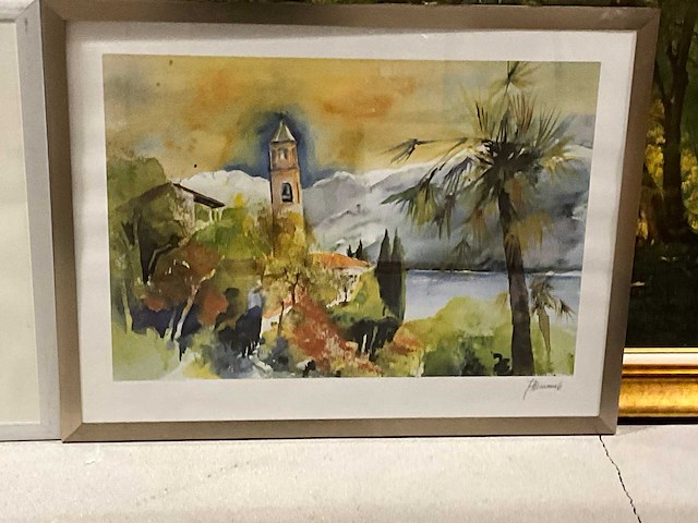 Wanddecoratie aquarel - afbeelding 4 van  5