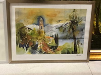 Wanddecoratie aquarel - afbeelding 4 van  5