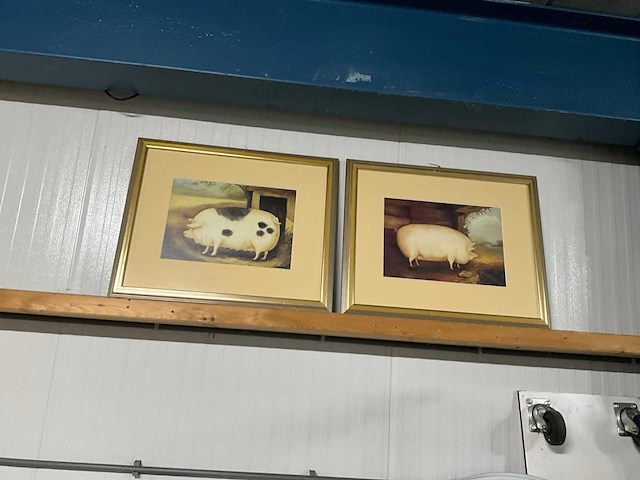 Wanddecoratie in lijst (2x) - afbeelding 1 van  4