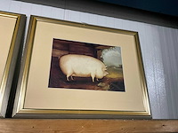 Wanddecoratie in lijst (2x) - afbeelding 3 van  4