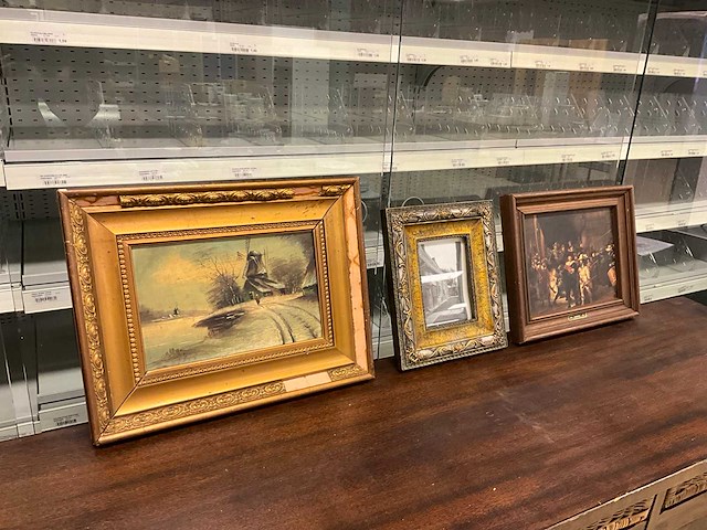 Wanddecoratie in lijst (3x) - afbeelding 1 van  8